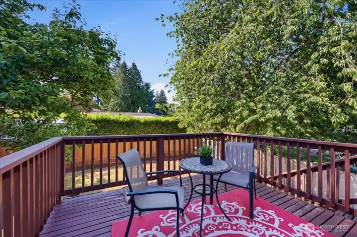 Kitchen open to deck