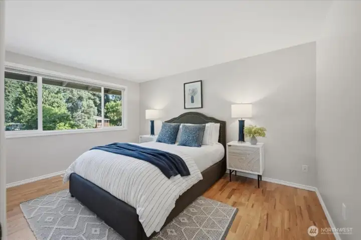 Spacious primary suite
