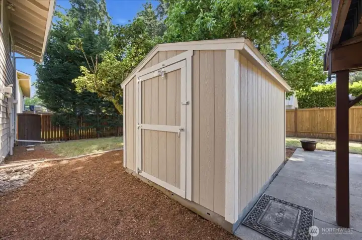 Backyard shed for all of your storage needs