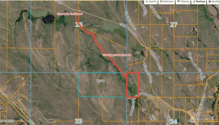 Bordering WA State Fish & Wildlife land with direct access to the Riser Lake trail system for hiking, mountain biking, snowshoeing & cross-country skiing.