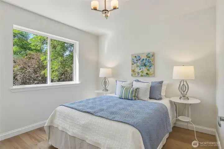Second bedroom. LVP floors are great for reducing allergens