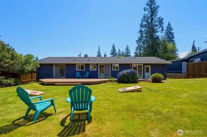 A quick sneak peek of the backyard! It's beautiful! A quick sneak peek of the backyard! It's beautiful!