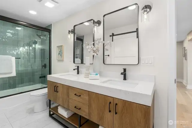fully remodeled bathroom on the main