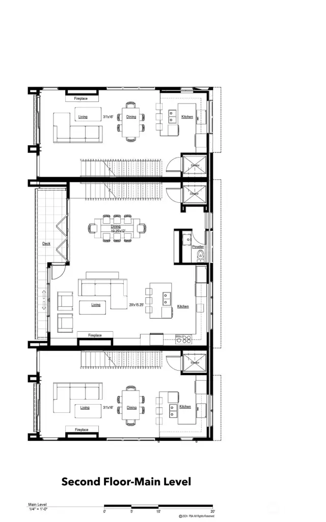 Second Floor Level Plans