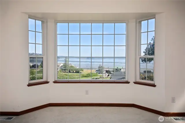 From the living room windows.