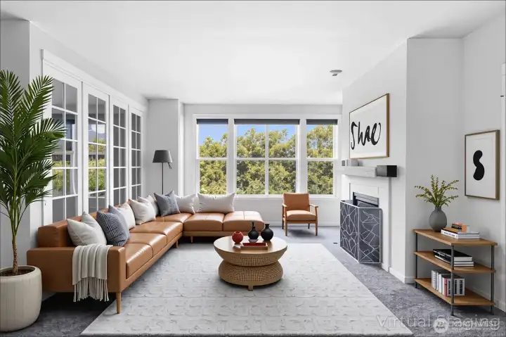 Virtually Staged Living Room (Idea 1)