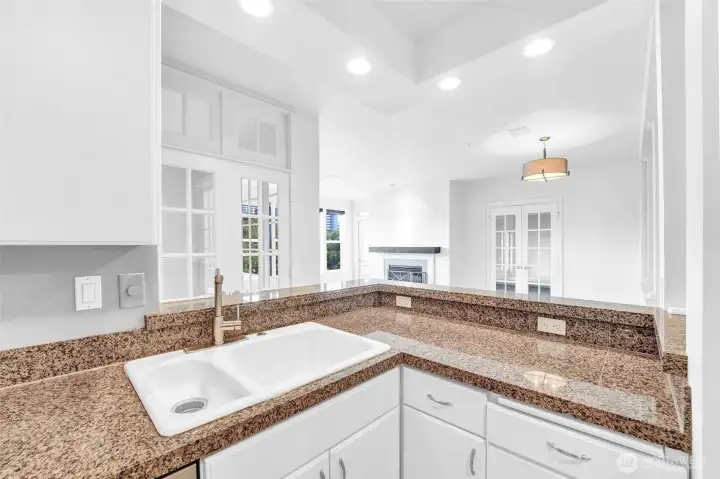 Granite Counters and Lots of Counter Space and Storage