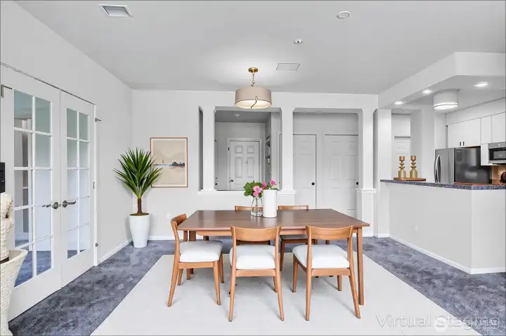 Virtually Staged Dining Area