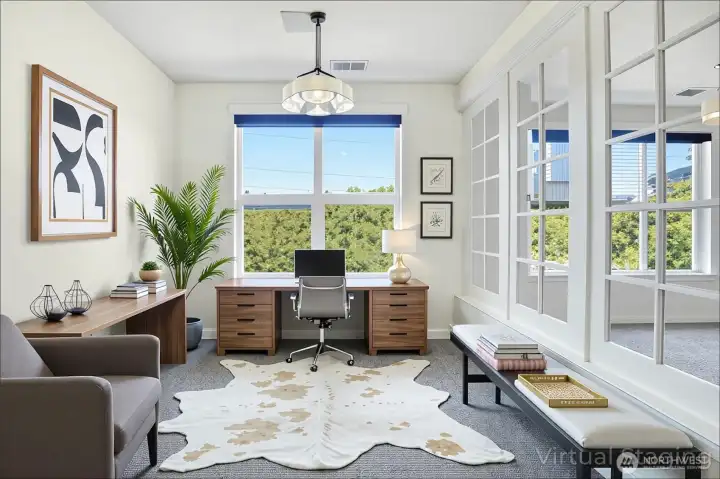 Virtually Staged Office/Guest Bedroom