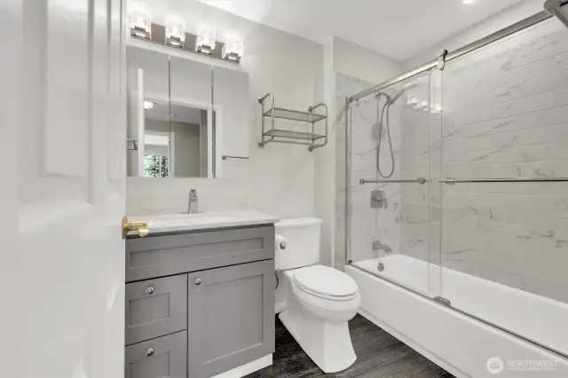 Hallway bathroom