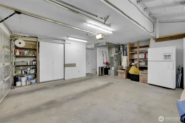 Garage attached to the house.