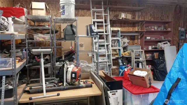 More of the detached garage