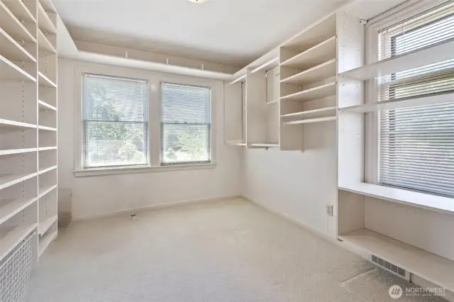 Primary closet - room for your shoes for sure!