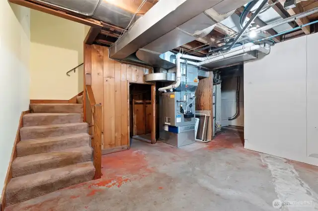Basement level -home to systems, laundry and some fun!