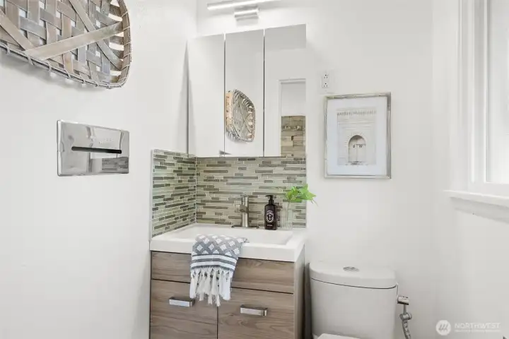 Primary half bathroom