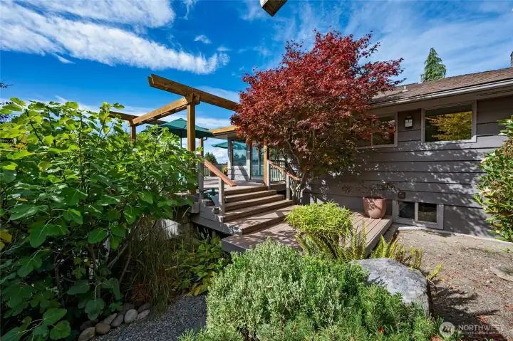 A unique home and professionally designed zen garden.