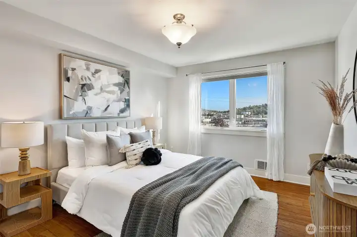 Spacious primary bedroom