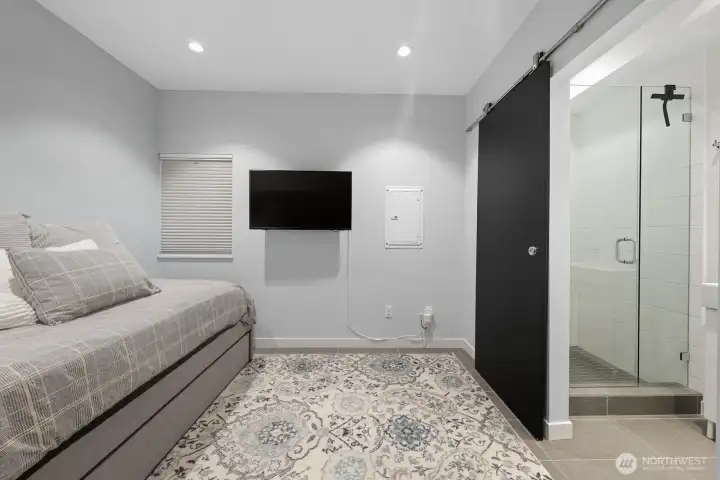 Entry level bedroom.