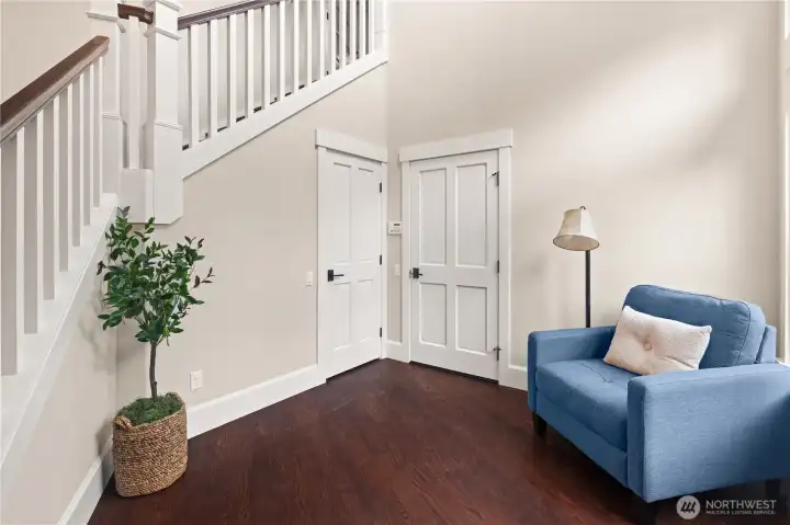 Entrance from the Garage.