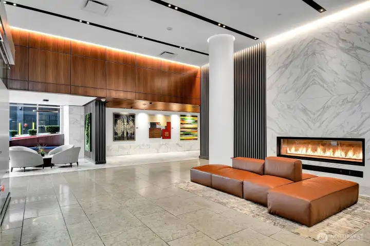 Beautiful remodeled lobby entrance