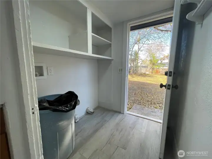 Laundry and back door