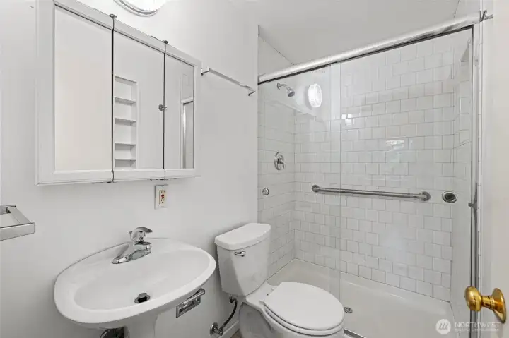 Primary Bath with updated shower