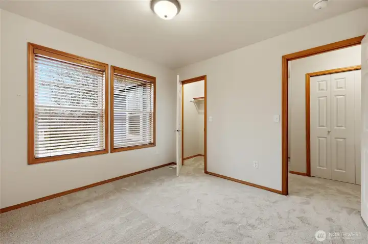 Second bedroom located next to the first bedroom upstairs. Across the hall you see the linen closet.
