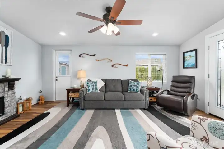 Natural light fills the interior space