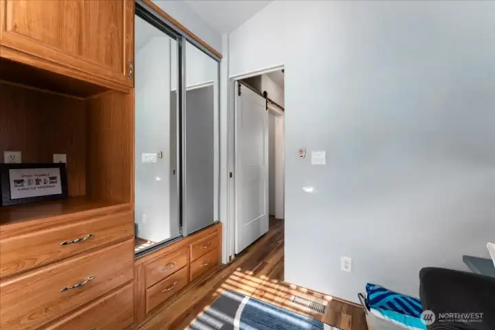 Another view of bedroom #1 with sleepr sofa