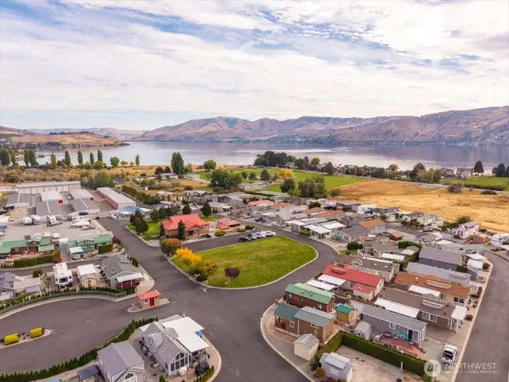 Aerial shot of Vista De Lago