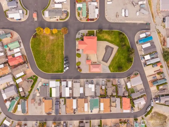 Birds eye view of lot 68