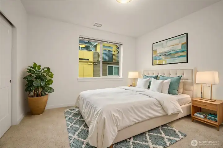 Second bedroom (virtually staged)