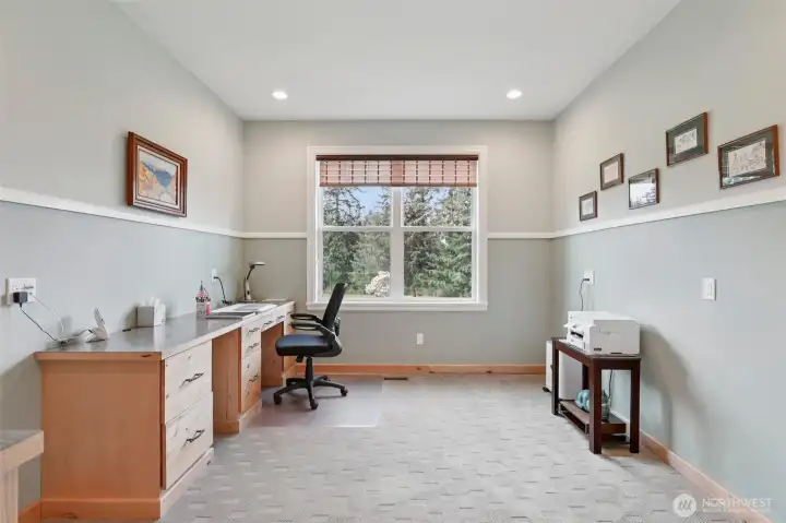 Home office space.