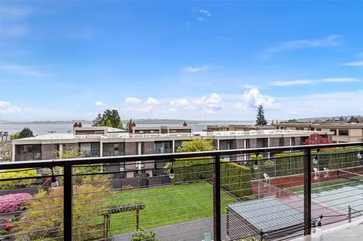 view from the balcony