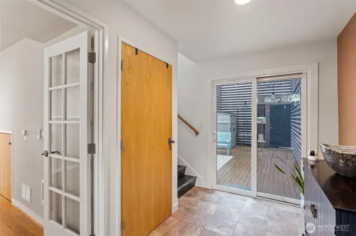 spacious welcoming entrance