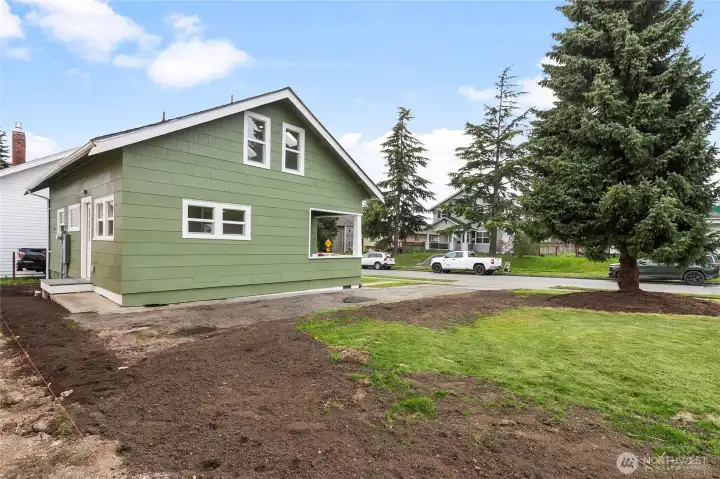 Grass has been seeded