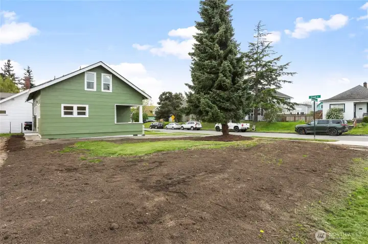 Grass has been seeded