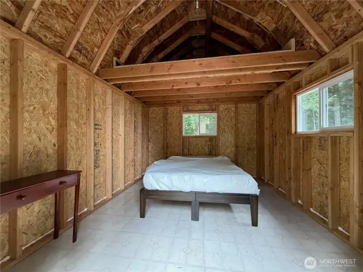 Sleeping quarters ready for use.