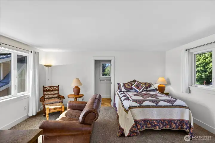 With 380 square feet, lots of room for living area, TV, bed.
