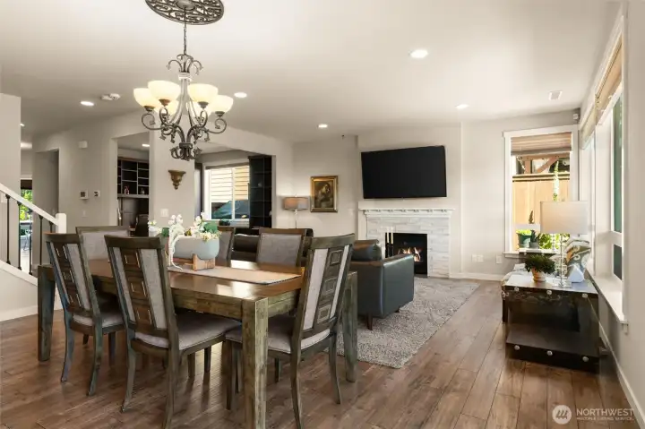 Perfect for entertaining, the main living areas feel open and cohesive and offer effortless flow