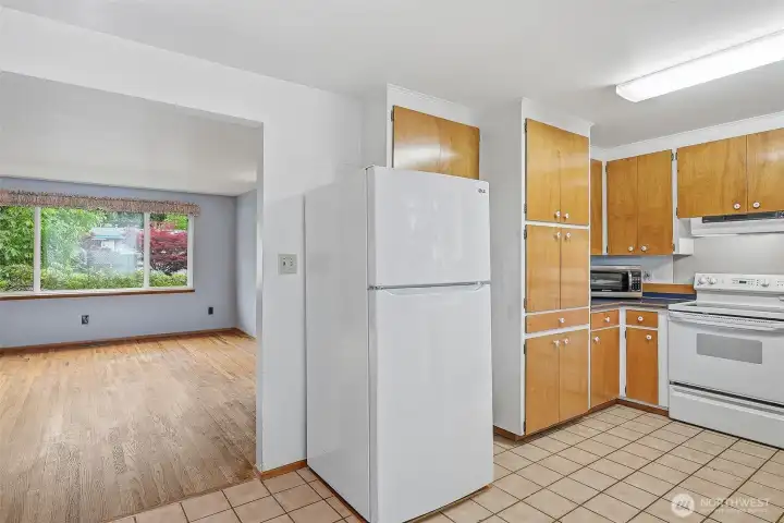 Kitchen looking to Living Room