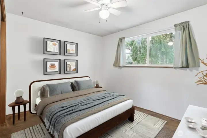 Primary Bedroom, Virtually Staged
