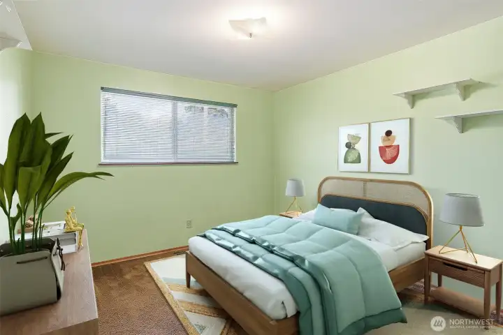 Bedroom 1, Virtually Staged