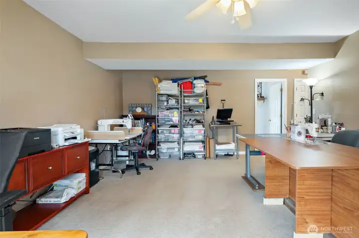 Large Family room in the lower level