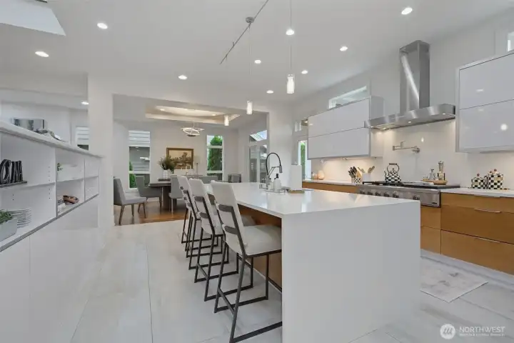 Make every dinner a night in. This kitchen does not disappoint. Large walk in pantry not pictured.