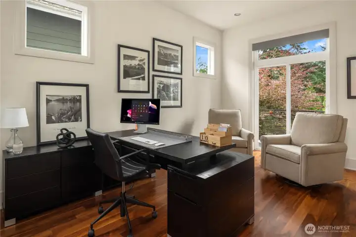 2nd angle of office with Murphy Bed.