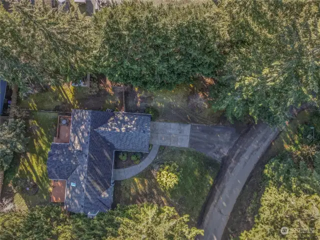 Arial View Shows How Private This Property Is.