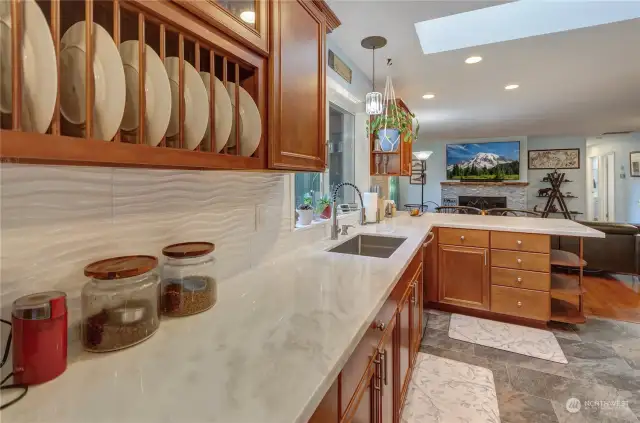 Custom Cabinets Offer Lots Of Storage.