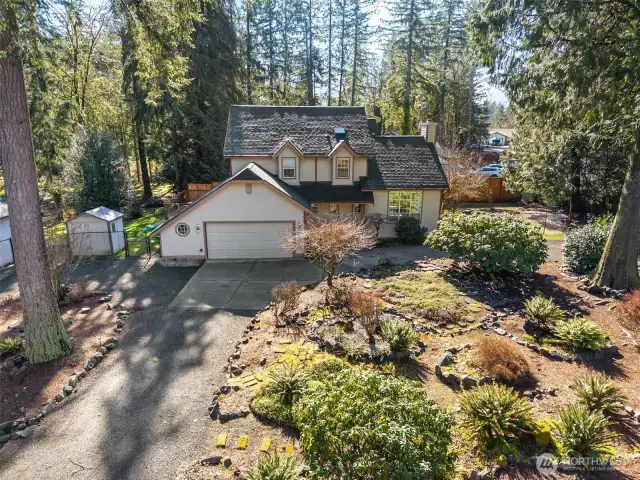 Front of home facing north