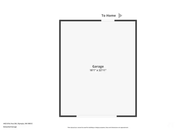 Detached shop floorplan